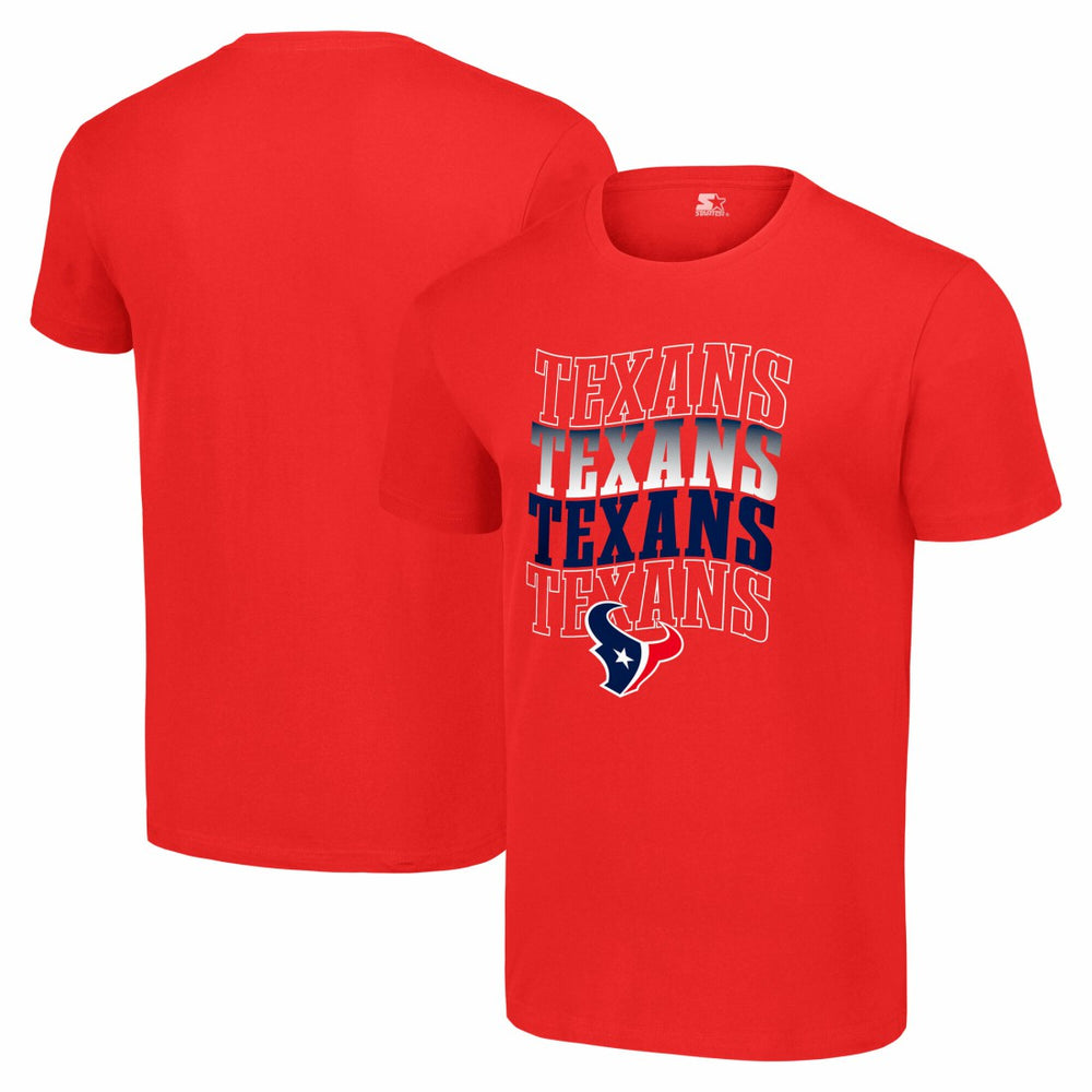 Houston Texans Starter Four Name T-Shirt - Red T-shirts
