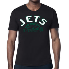New York Jets Starter Half Ball Logo T-Shirt - Black T-shirts