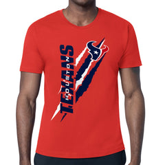 Houston Texans Starter Color Scratch T-Shirt - Red T-shirts