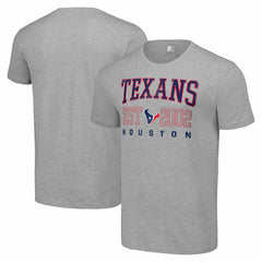 Houston Texans Starter Distressed Graphic T-Shirt - Heather Gray T-shirts
