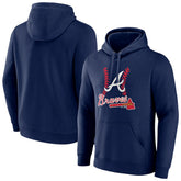 Atlanta Braves Fastball Pullover Hoodie - Navy Hoodies