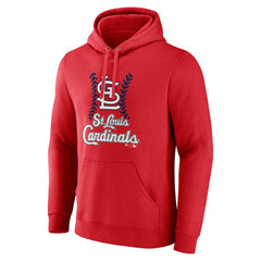 St. Louis Cardinals Fastball Pullover Hoodie - Red Hoodies
