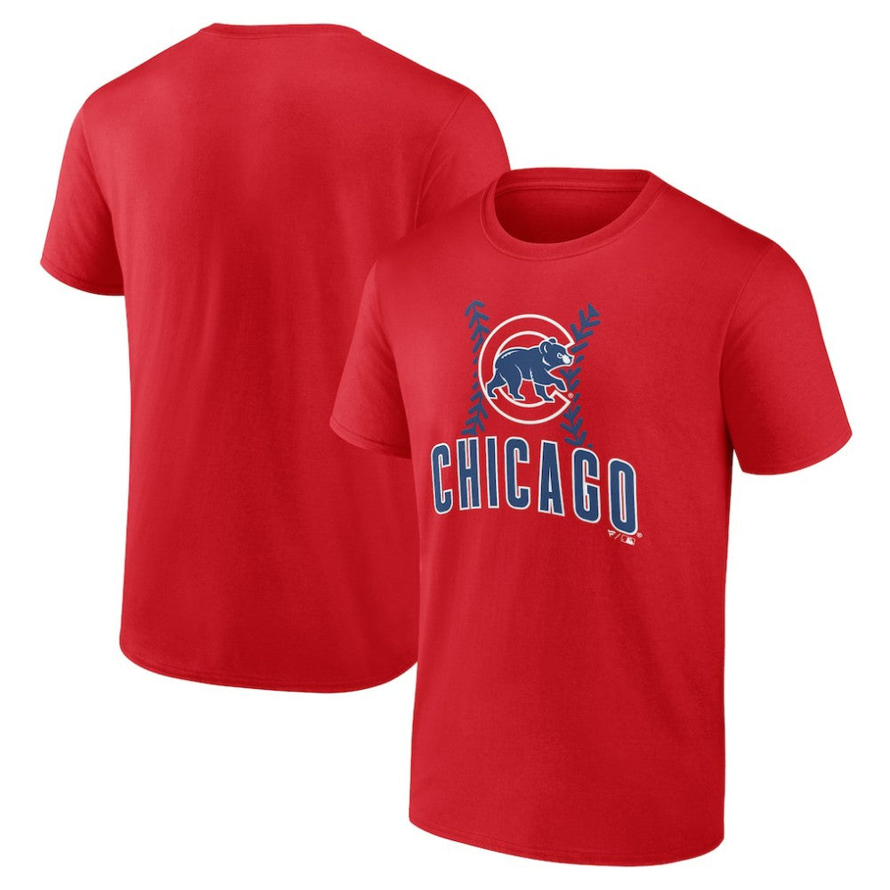 Chicago Cubs Fastball T-Shirt - Red T-shirts