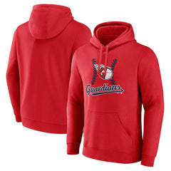 Cleveland Guardians Fastball Pullover Hoodie - Red Hoodies
