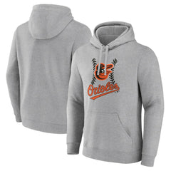 Baltimore Orioles Fastball Pullover Hoodie - Gray Hoodies