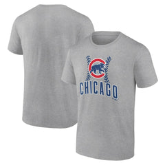 Chicago Cubs Fastball T-Shirt - Heather Gray T-shirts
