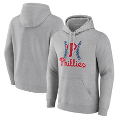 Philadelphia Phillies Fastball Pullover Hoodie - Gray Hoodies