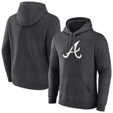 Atlanta Braves Monochrome Pullover Hoodie - Charcoal Hoodies