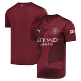 Manchester City 2024/25 Third Replica Blank Jersey Burgundy - Puma online