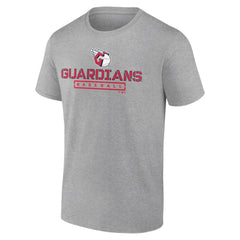 Cleveland Guardians Evanston Stencil T-Shirt - Heather Gray T-shirts