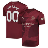 Manchester City 2024/25 Third Replica Custom Jersey Burgundy - Puma outlet