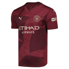 Manchester City 2024/25 Third Replica Custom Jersey Burgundy - Puma outlet