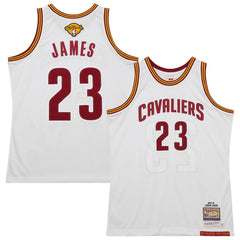 LeBron James Cleveland Cavaliers 2015/16 Hardwood Classics Authentic Jersey White - Mitchell & Ness