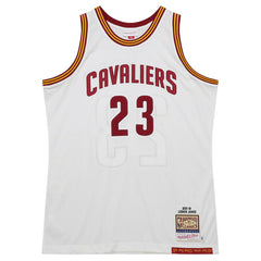 LeBron James Cleveland Cavaliers 2015/16 Hardwood Classics Authentic Jersey White - Mitchell & Ness