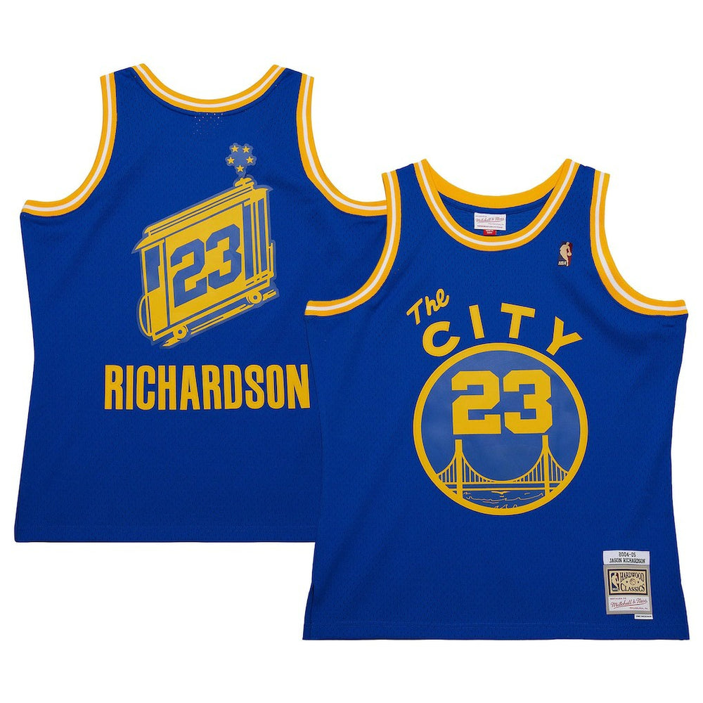 Jason Richardson Golden State Warriors 2004/05 Hardwood Classics Swingman Jersey Royal - Mitchell & Ness