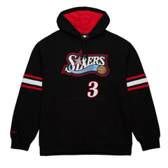 Allen Iverson Philadelphia 76ers Name & Number Pullover Hoodie Black - Mitchell & Ness