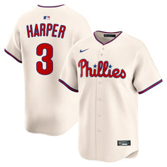Bryce Harper Philadelphia Phillies Nike Alternate Limited Jersey - Cream Jerseys