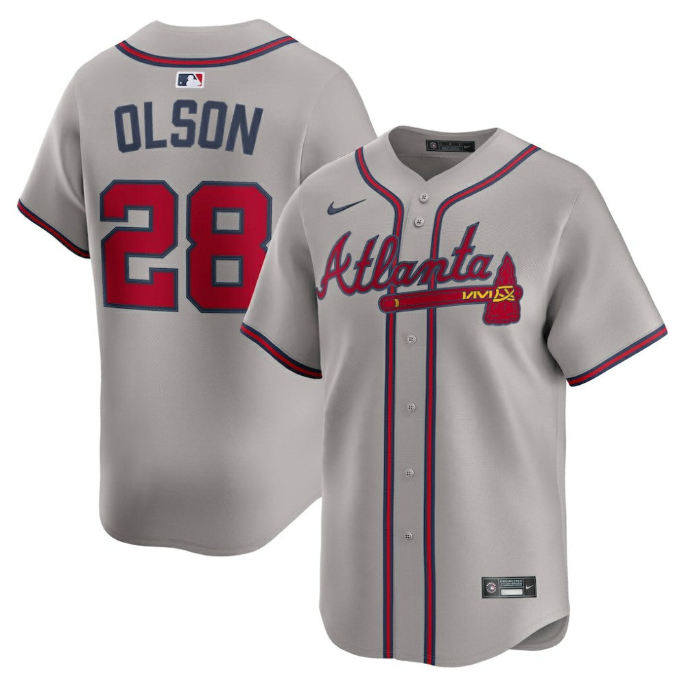 Matt Olson Atlanta Braves Nike Road Limited Player Jersey - Gray Jerseys