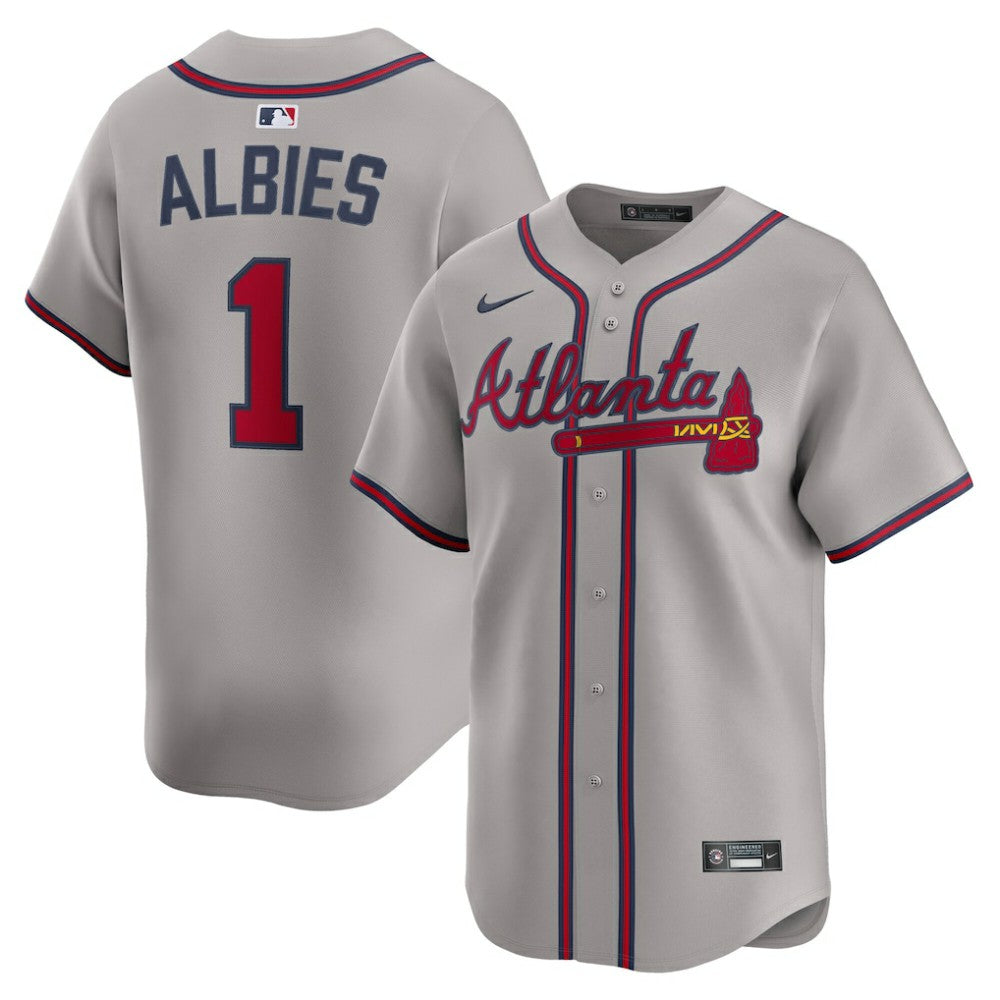 Ozzie Albies Atlanta Braves Nike Road Limited Player Jersey - Gray Jerseys