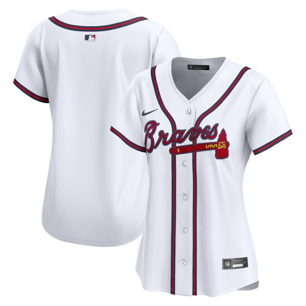 Atlanta Braves Nike Home Women's Limited Jersey - White Jerseys