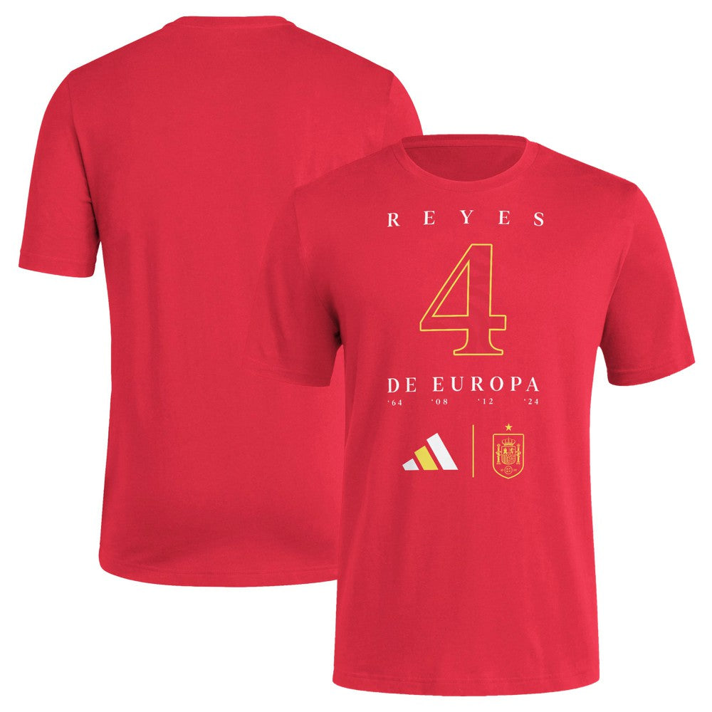 Spain National Team 2024 European Champions T-Shirt Red - Adidas discount