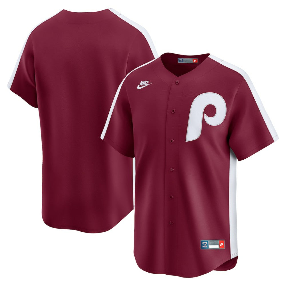 Philadelphia Phillies Nike Cooperstown Collection Limited Jersey - Maroon Jerseys