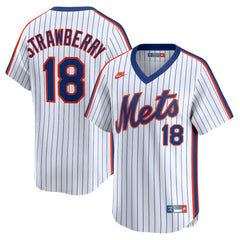 Darryl Strawberry New York Mets Nike Throwback Cooperstown Collection Limited Jersey - White Jerseys