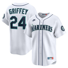 Ken Griffey Jr. Seattle Mariners Nike Throwback Cooperstown Collection Limited Jersey - White Jerseys