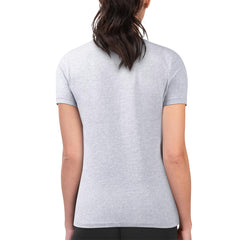 Kansas City Royals G-III 4Her by Carl Banks Women's Super-Slim Fit Lightweight Flowers Graphic T-Shirt - Heather Gray T-shirts