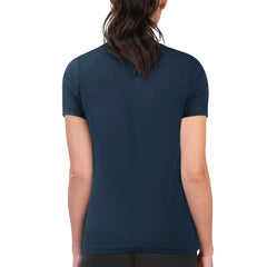 Milwaukee Brewers G-III 4Her by Carl Banks Women's Super-Slim Fit Lightweight Flowers Graphic T-Shirt - Navy T-shirts