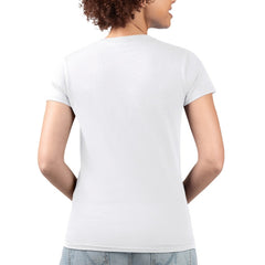 Chicago Cubs G-III 4Her by Carl Banks Women's Super-Slim Fit Lightweight Flowers Graphic V-Neck T-Shirt - White T-shirts