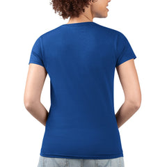 Philadelphia Phillies G-III 4Her by Carl Banks Women's Super-Slim Fit Lightweight Flowers Graphic V-Neck T-Shirt - Royal T-shirts