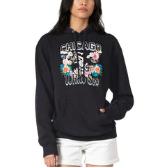 Chicago White Sox G-III 4Her by Carl Banks Women's Flowers Graphic Pullover Hoodie - Black Hoodies