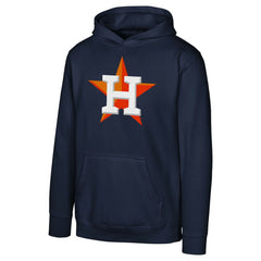 Houston Astros Youth Primary Logo Pullover Hoodie - Navy Hoodies