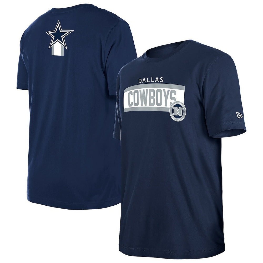 Dallas Cowboys New Era 3rd Down High Density Print T-Shirt - Navy T-shirts