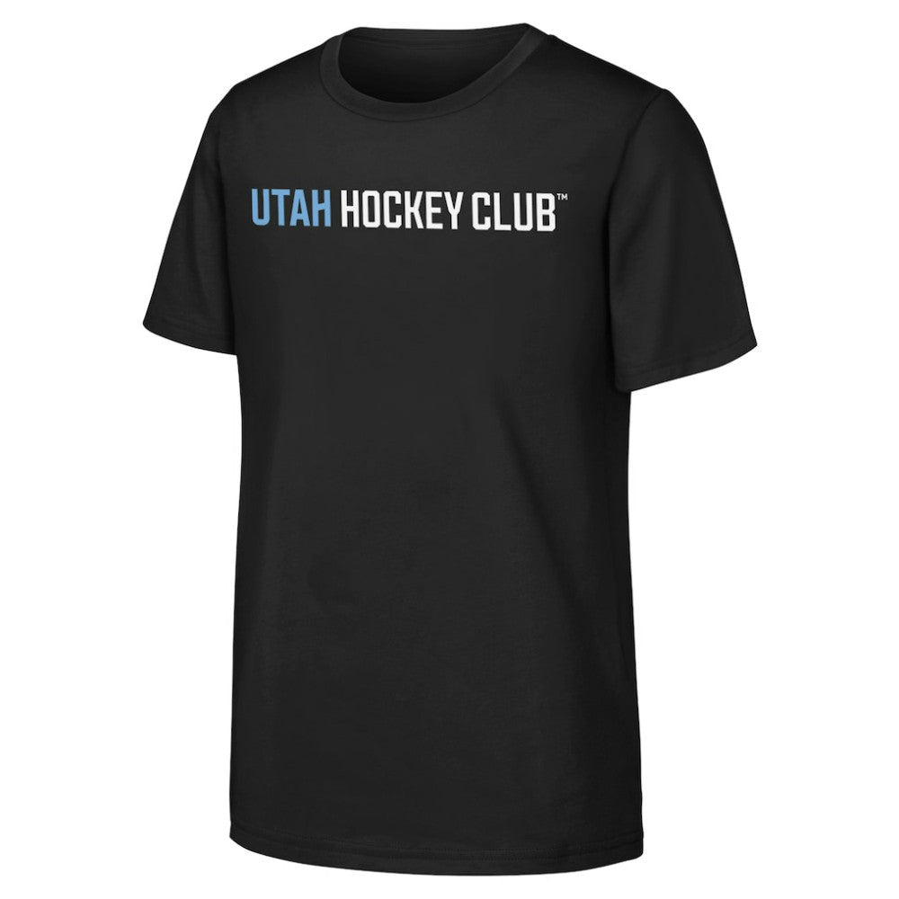 NHL Utah Youth Wordmark T-Shirt - Black | US 201954992