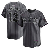 Francisco Lindor New York Mets Nike City Connect Limited Jersey - Gray Jerseys