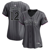 Francisco Lindor New York Mets Nike Women's City Connect Limited Jersey - Gray Jerseys