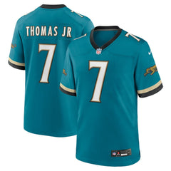 Brian Thomas Jr. Jacksonville Jaguars Alternate Game Jersey - Teal Jerseys