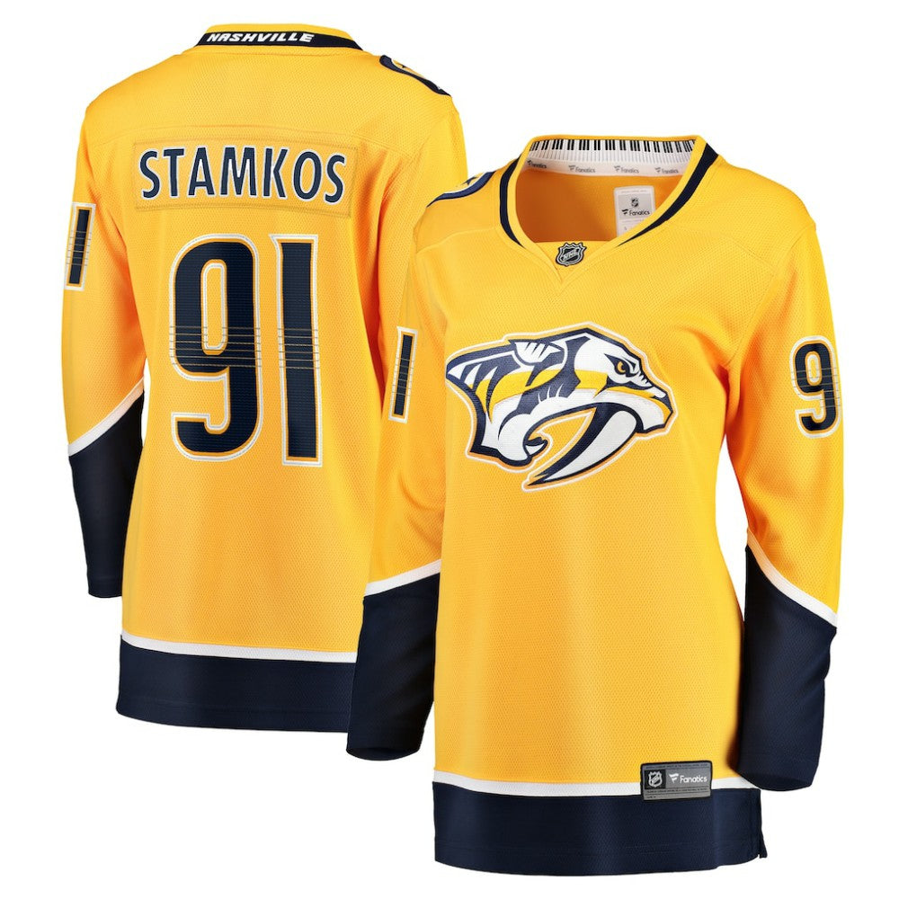 Steven Stamkos Nashville Predators Fanatics Women's Home Premier Breakaway Player Jersey Breakaway Jersey - Gold | US 201959778