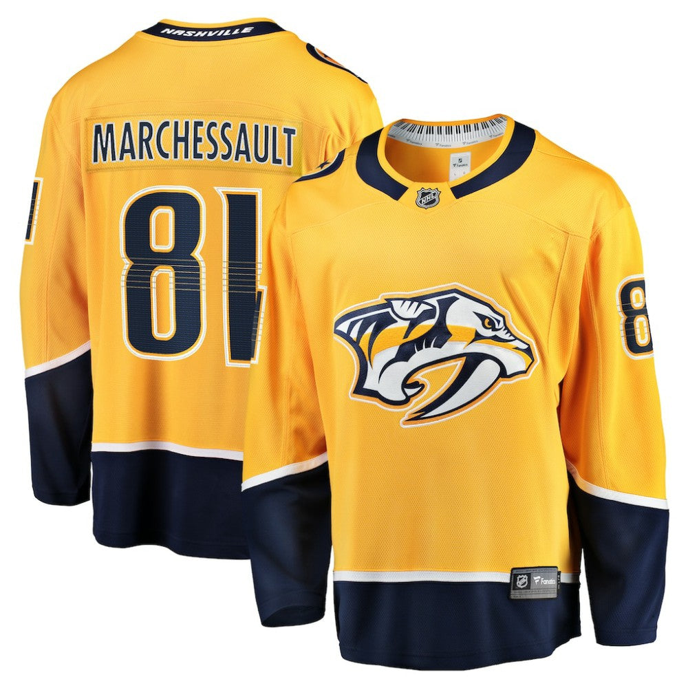 Jonathan Marchessault Nashville Predators Fanatics Home Premier Breakaway Player Jersey - Gold | US 201959779