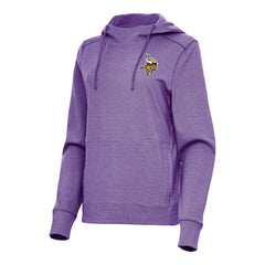 Minnesota Vikings Antigua Women's Justice Pullover Hoodie - Heather Purple Hoodies