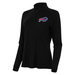 Buffalo Bills Antigua Women's Intent Quarter-Zip Sweatshirt - Black Sweatshirts