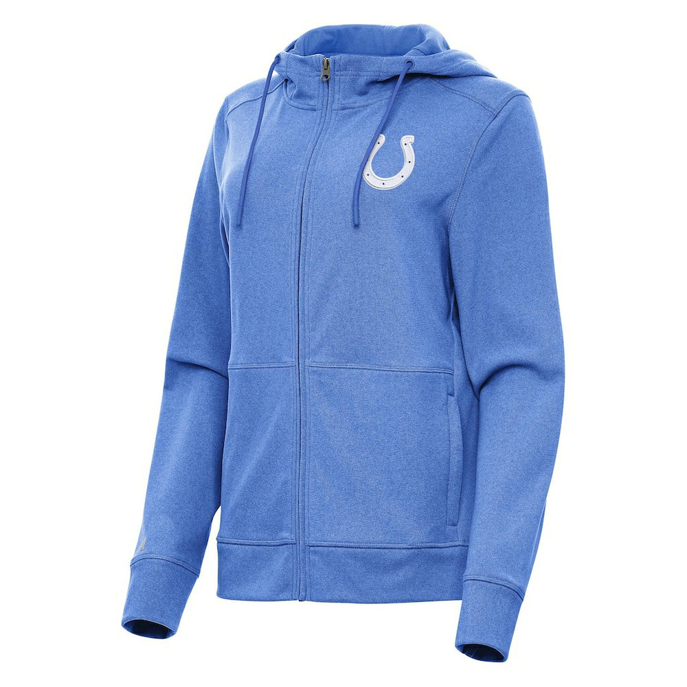 Indianapolis Colts Antigua Women's Seeker Full-Zip Hoodie Jacket - Heather Royal Hoodies