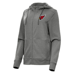 Arizona Cardinals Antigua Women's Seeker Full-Zip Hoodie Jacket - Heather Charcoal Hoodies