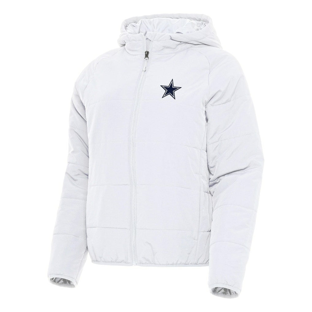 Dallas Cowboys Antigua Women's Universe Full-Zip Hoodie Jacket - White Hoodies