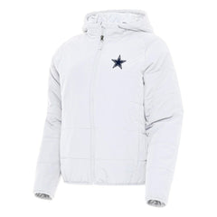 Dallas Cowboys Antigua Women's Universe Full-Zip Hoodie Jacket - White Hoodies