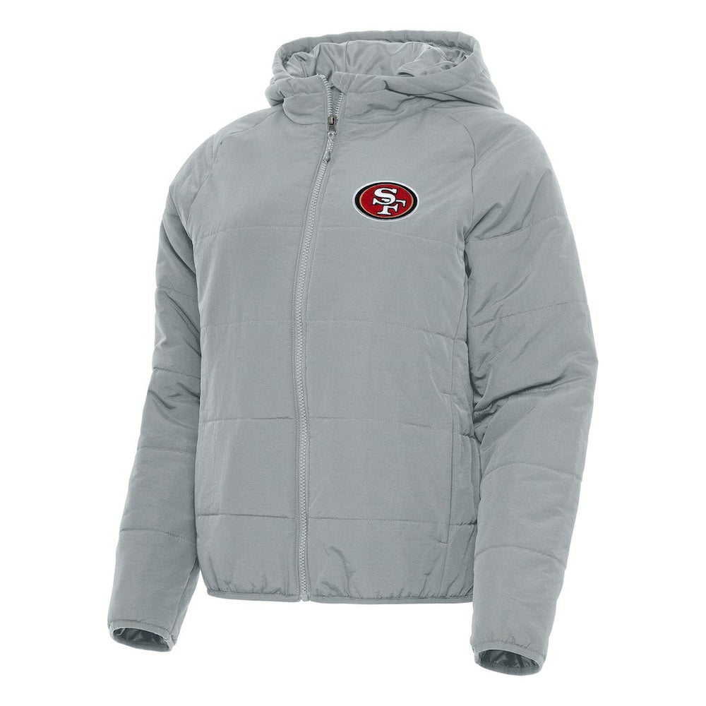 San Francisco 49ers Antigua Women's Universe Full-Zip Hoodie Jacket - Gray Hoodies