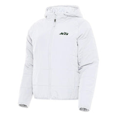 New York Jets Antigua Women's Universe Full-Zip Hoodie Jacket - White Hoodies