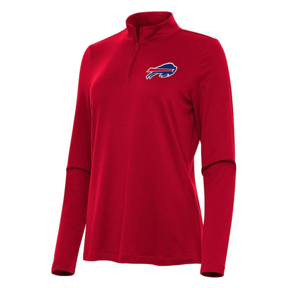 Buffalo Bills Antigua Women's Reprocess Quarter-Zip Top - Red Tops